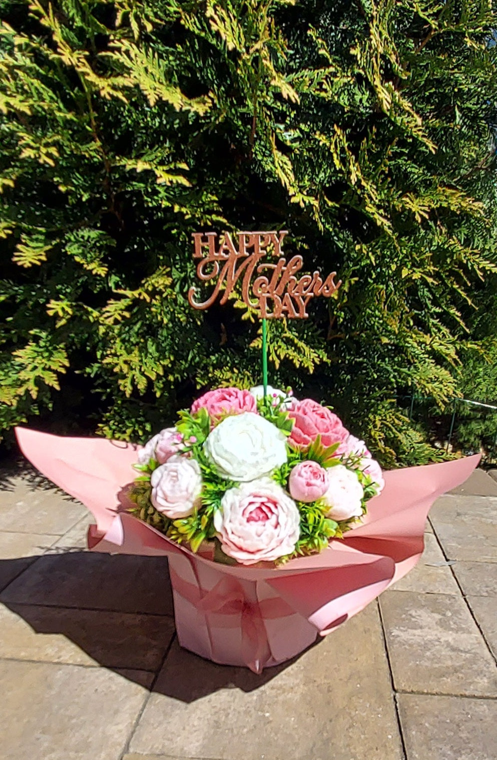 #2. Exclusive Peony Paradise Big Soap Bouquet with Custom Toppers