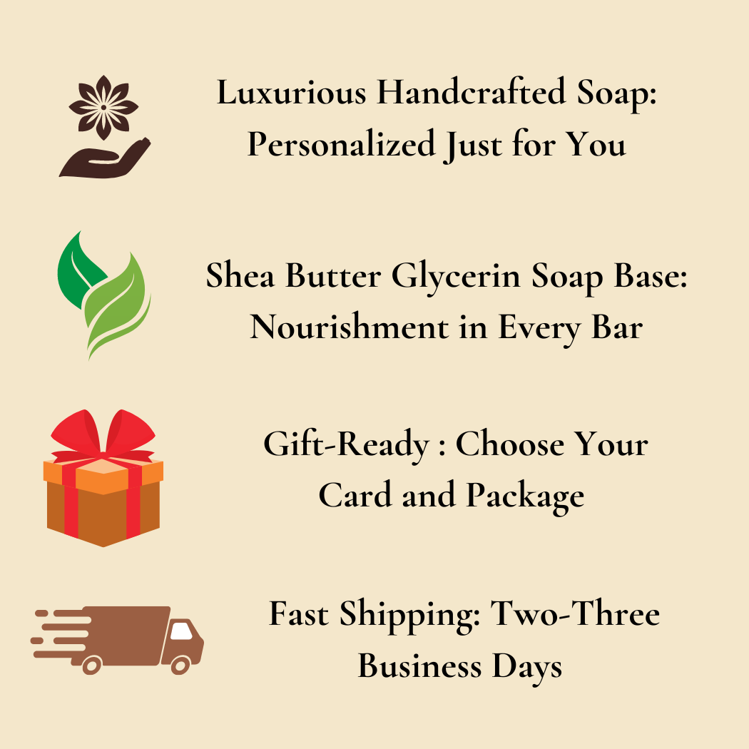 Christmas Handcrafted Soap Bar – Evergreen Tree & Deer in Snowy Forest