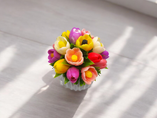 Tulip Flowers in Vase