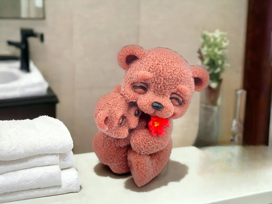 Bear Mom and Baby Soap Sculpture