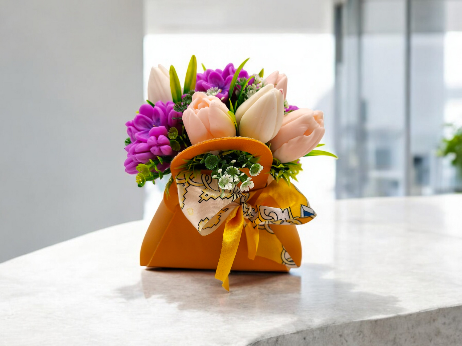 Flowers in Tote Bag