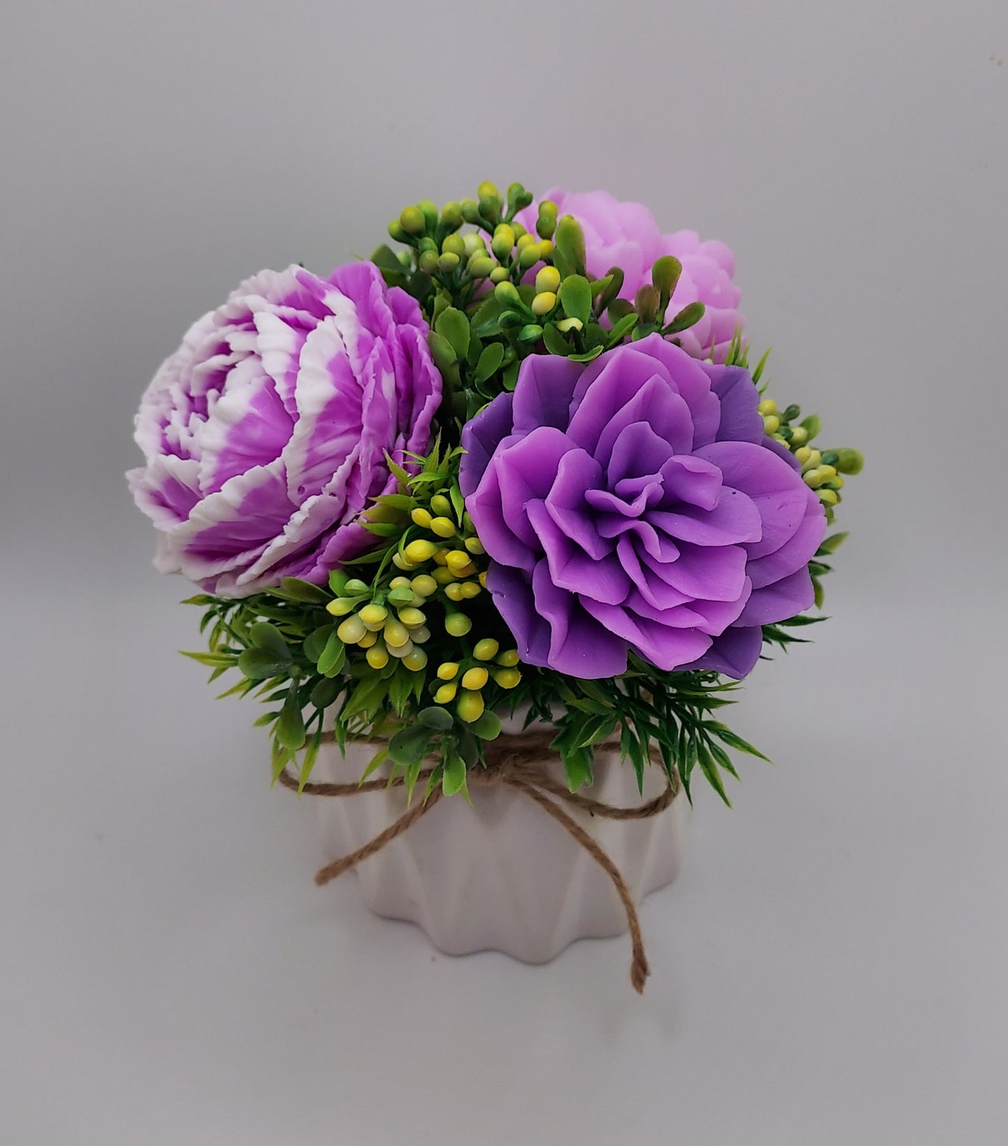 Charming Peony Soap Flowers Bouquet