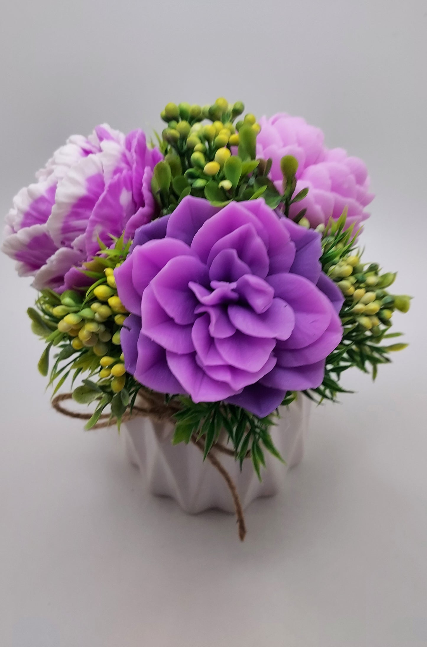 Charming Peony Soap Flowers Bouquet
