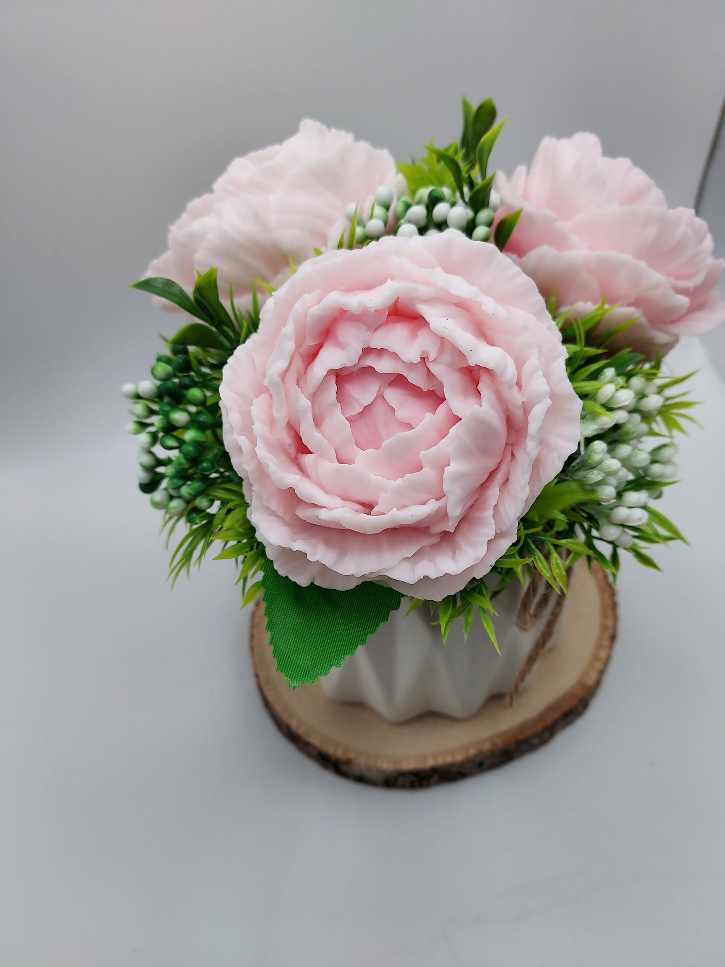 Charming Peony Soap Flowers Bouquet