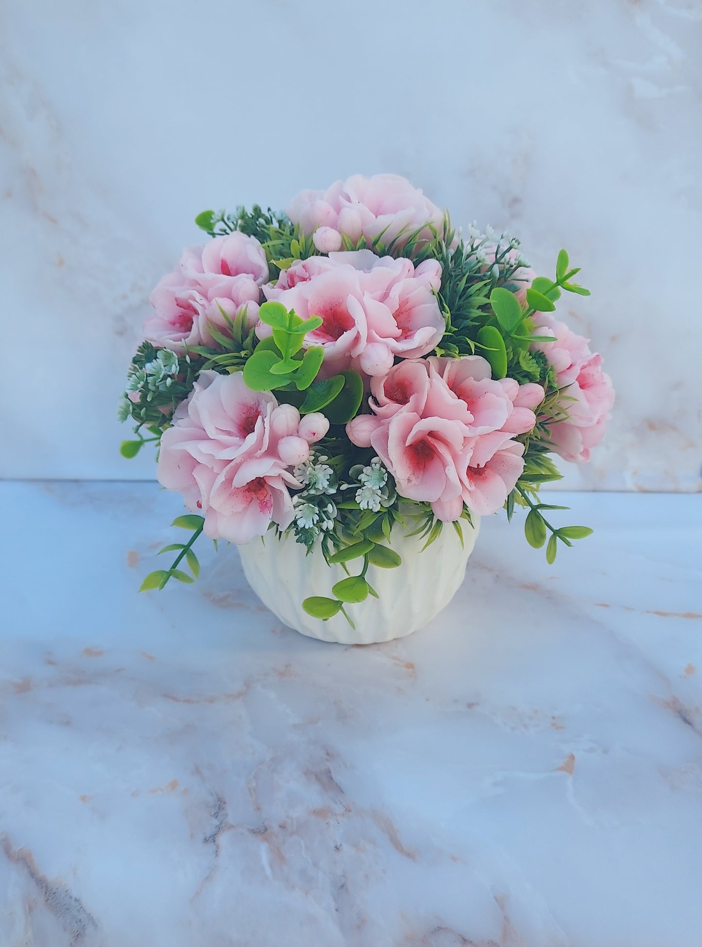 Heavenly Blooms Soap Bouquet with Angelic Touch