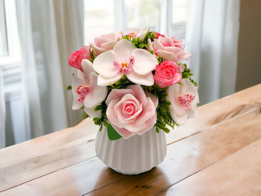 Baby Pink Soap Flowers Bouquet