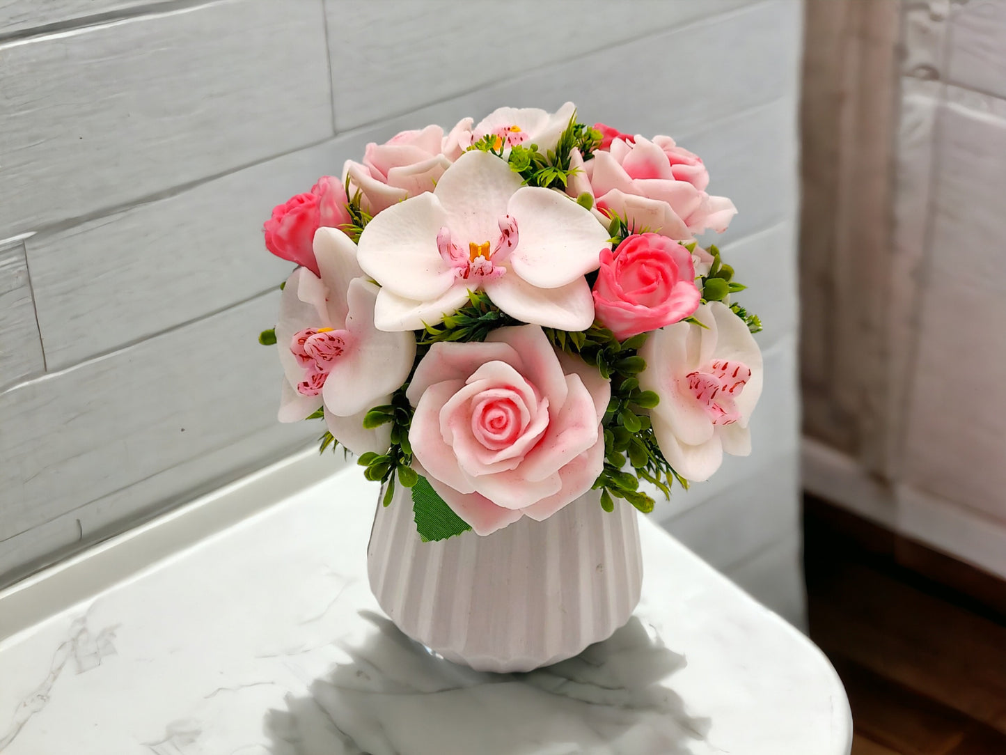 Baby Pink Soap Flowers Bouquet