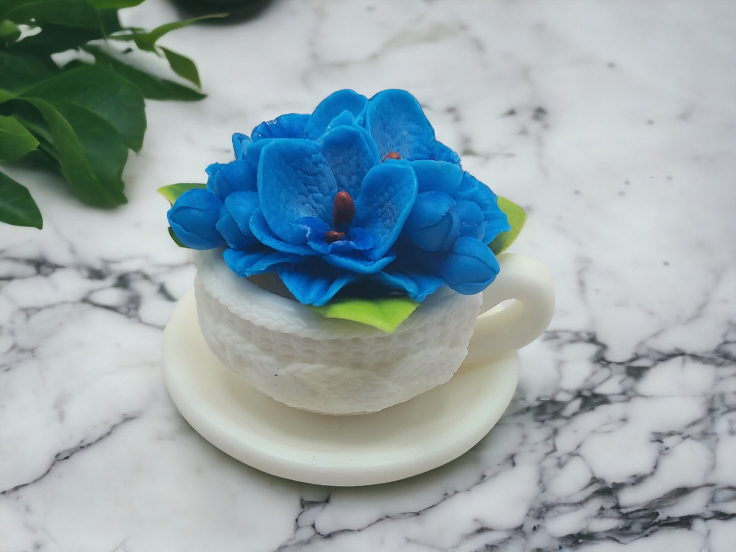 Orchid Blooms Teacup Soap
