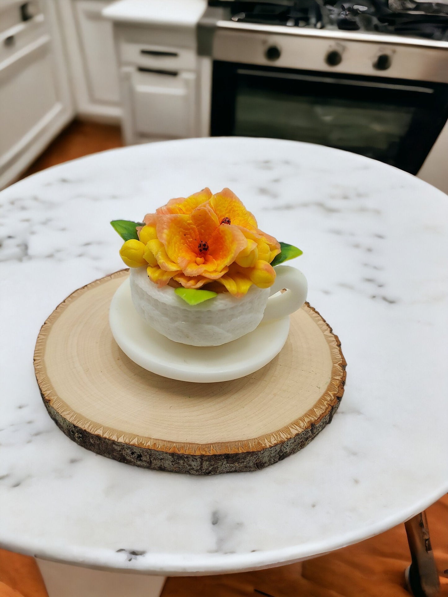 Orchid Blooms Teacup Soap